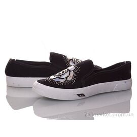 Фотография Слипоны женские тканевые Весна/осень 2850-1 роза черный (8 пар р.36-40) "DeMur" недорого оптом от прямого поставщика