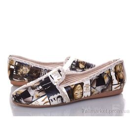 Фотография Тапки женские для дома Весна/осень Espa Комикс бежевый (8 пар р.36-40) "DeMur" недорого оптом от прямого поставщика