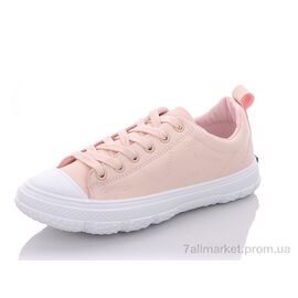 Фотография Кеды женские стильные Весна/осень B1 pink (7 пар р.36-41) "Цветик" недорого оптом от прямого поставщика