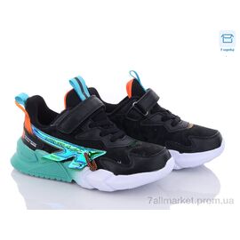 Фотография Кроссовки детские модные Весна/осень A8219-2 black (8 пар р.31-36) "Цветик" недорого оптом от прямого поставщика