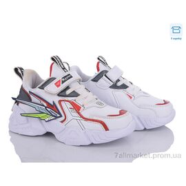 Кросівки дитячі модні Весна/осінь A6203-3 white (8 пар р.25-30) "Style-baby-Clibee" недорого оптом від прямого постачальника
