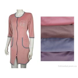 Халат жіночий Весна/осінь Халат велюр 001-1 mix (4 шт. р.сітка42-48) "Banko" недорого оптом від прямого постачальника