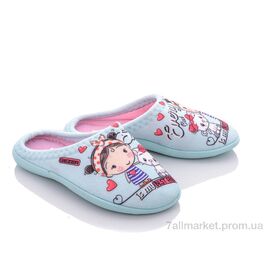 Тапки дитячі домашні Весна/осінь AB9-10 зелений (6 пар р.30-35) "Soylu" недорого оптом від прямого постачальника