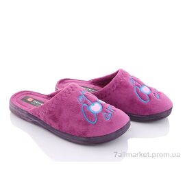 Тапки жіночі для будинку Весна/осінь 13625 violet (6 пар р.36-40) "Soylu" недорого оптом від прямого постачальника