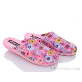 Тапки жіночі для будинку Весна/осінь FS01-4 pink (6 пар р.36-40) "Soylu" недорого оптом від прямого постачальника