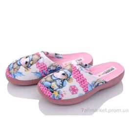 Тапки дитячі домашні Весна/осінь J010-3 pink (6 пар р.30-35) "Soylu" недорого оптом від прямого постачальника