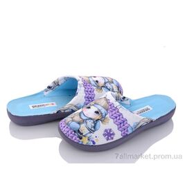 Тапки дитячі домашні Весна/осінь J010-4 blue (6 пар р.30-35) "Soylu" недорого оптом від прямого постачальника