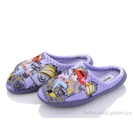 Тапки дитячі домашні Весна/осінь J012-1 violet (6 пар р.27-29) "Soylu" недорого оптом від прямого постачальника