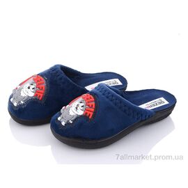 Тапки дитячі домашні Весна/осінь SL001 синій (6 пар р.26-30) "Soylu" недорого оптом від прямого постачальника