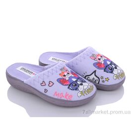 Тапки дитячі домашні Весна/осінь LD004-5 violet (6 пар р.26-29) "Soylu" недорого оптом від прямого постачальника