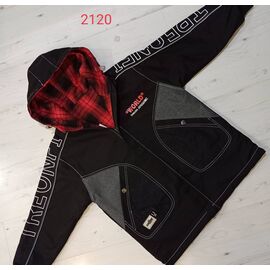 Куртка дитяча демісезонна на хлопчика 2120 black-grey р.150-170 "MALIBU" недорого оптом від прямого постачальника