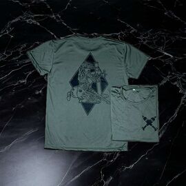 Футболка чоловіча 221 green р.M-3XL "Madoka" недорого оптом від прямого постачальника