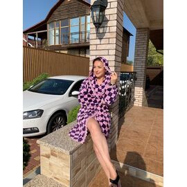 Фотография Халат женский 118 purple р.46-50 "Alberk" недорого оптом от прямого поставщика