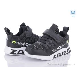 Фотография Кроссовки детские модные Весна/осень X8050A black (6 пар р.26-31) "Style-baby-Clibee" недорого оптом от прямого поставщика