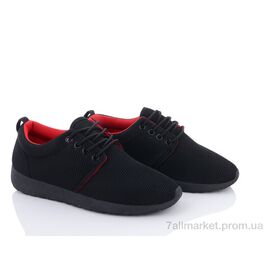 Фотография Кроссовки женские модные Весна/осень 4-308 black-red (6 пар р.36-40) "Violeta" недорого оптом от прямого поставщика