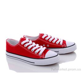 Кеди жіночі стильні Весна/осінь 888-01 red (8 пар р.36-41) "Violeta" недорого оптом від прямого постачальника