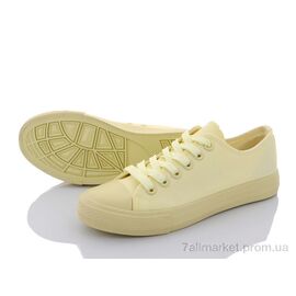 Фотография Кеды женские стильные Весна/осень 888-2 yellow (8 пар р.36-41) "Violeta" недорого оптом от прямого поставщика