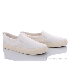 Фотография Слипоны женские тканевые Весна/осень 20-886-3 white (8 пар р.36-41) "Violeta" недорого оптом от прямого поставщика