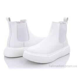 Фотография Ботинки женские стильные Весна/осень M6063-2 white (8 пар р.36-41) "Violeta" недорого оптом от прямого поставщика