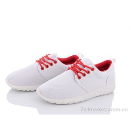 Фотография Кроссовки женские модные Весна/осень 4-308 white-red (6 пар р.36-40) "Violeta" недорого оптом от прямого поставщика