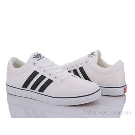 Кеди чоловічі зручні Весна/осінь 170-11 white (8 пар р.40-44) "Violeta" недорого оптом від прямого постачальника