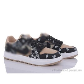 Кросівки жіночі модні Весна/осінь 169-23 black (8 пар р.36-41) "Violeta" недорого оптом від прямого постачальника