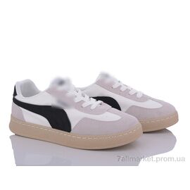 Кросівки жіночі модні Весна/осінь 182-14 white-black (8 пар р.36-40) "Violeta" недорого оптом від прямого постачальника