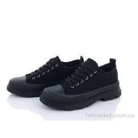 Кросівки жіночі модні Весна/осінь 20-868 black (8 пар р.36-41) "Violeta" недорого оптом від прямого постачальника