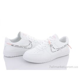 Фотография Кроссовки женские модные Весна/осень 176-11 white-pink (8 пар р.36-40) "Violeta" недорого оптом от прямого поставщика