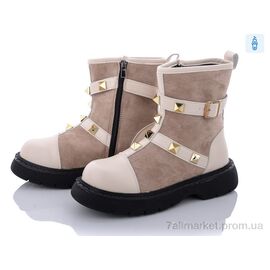 Фотография Ботинки женские стильные Весна/осень 197-72 beige (8 пар р.36-41) "Violeta" недорого оптом от прямого поставщика