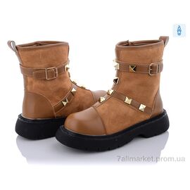 Фотография Ботинки женские стильные Весна/осень 197-72 yellow (8 пар р.36-41) "Violeta" недорого оптом от прямого поставщика