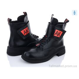 Черевики жіночі стильні Весна/осінь 197-53 black-red (8 пар р.36-41) "Violeta" недорого оптом від прямого постачальника