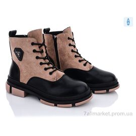 Черевики жіночі стильні Весна/осінь 197-28 brown (8 пар р.36-41) "Violeta" недорого оптом від прямого постачальника