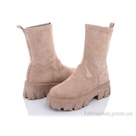 Черевики жіночі стильні Весна/осінь 20-909-2 beige (8 пар р.36-41) "Violeta" недорого оптом від прямого постачальника