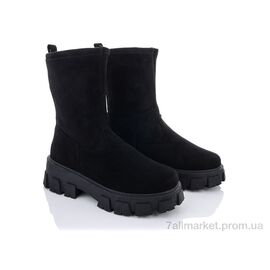 Черевики жіночі стильні Весна/осінь 20-909-1 black (8 пар р.36-41) "Violeta" недорого оптом від прямого постачальника