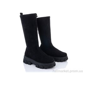 Фотография Ботинки женские стильные Весна/осень 20-911 black (8 пар р.36-41) "Violeta" недорого оптом от прямого поставщика