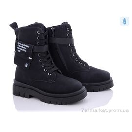 Черевики жіночі стильні Весна/осінь 20-927-1 black (8 пар р.36-41) "Violeta" недорого оптом від прямого постачальника