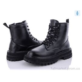 Фотография Ботинки женские стильные Весна/осень 197-83 black (8 пар р.36-40) "Violeta" недорого оптом от прямого поставщика