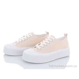 Кросівки жіночі модні Весна/осінь 20-946-5 beige (8 пар р.36-41) "Violeta" недорого оптом від прямого постачальника