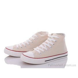 Кеди жіночі стильні Весна/осінь 888-4-4 beige (8 пар р.36-41) "Violeta" недорого оптом від прямого постачальника