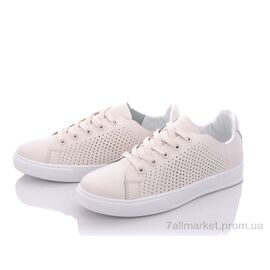 Фотография Кроссовки женские модные Весна/осень 20-949-3 beige (8 пар р.36-41) "Violeta" недорого оптом от прямого поставщика