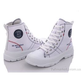 Фотография Кеды женские стильные Весна/осень 177-22 white (8 пар р.36-41) "Violeta" недорого оптом от прямого поставщика