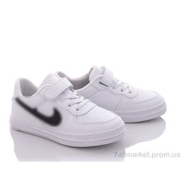 Фотография Кроссовки детские модные Весна/осень Z20-L211 white-black (8 пар р.25-30) "Violeta" недорого оптом от прямого поставщика