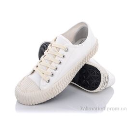 Фотография Кеды женские стильные Весна/осень G11-B876 white (8 пар р.35-40) "Violeta" недорого оптом от прямого поставщика