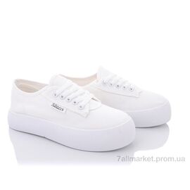 Фотография Кроссовки женские модные Весна/осень 9-762 white (8 пар р.36-41) "Violeta" недорого оптом от прямого поставщика