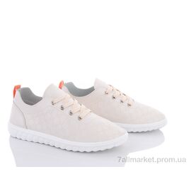 Фотография Кроссовки женские модные Весна/осень 9-765 beige (8 пар р.36-41) "Violeta" недорого оптом от прямого поставщика