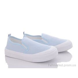 Сліпони жіночі тканинні Весна/осінь 9-763 blue (8 пар р.36-41) "Violeta" недорого оптом від прямого постачальника