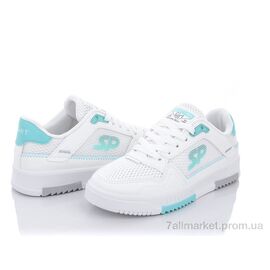 Фотография Кроссовки женские модные Весна/осень 203-33 white-green (8 пар р.36-40) "Violeta" недорого оптом от прямого поставщика