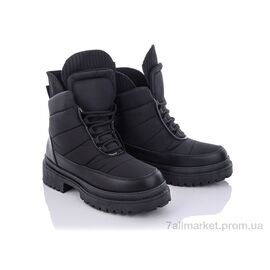 Фотография Ботинки женские стильные Весна/осень 20-955-1 black (8 пар р.36-41) "Violeta" недорого оптом от прямого поставщика