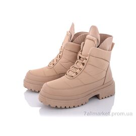 Фотография Ботинки женские стильные Весна/осень 20-955-2 khaki (8 пар р.36-41) "Violeta" недорого оптом от прямого поставщика